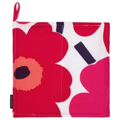 Marimekko Pieni Unikko pot holder, white - red