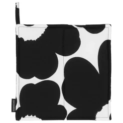 Marimekko Pieni Unikko pot holder, black - white