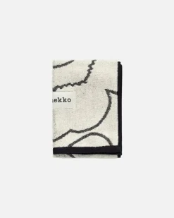 Marimekko Piirto Unikko guest towel, 30 x 50 cm, ivory - black