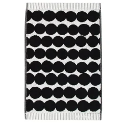 Marimekko Räsymatto guest towel, black - white
