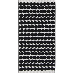 Marimekko Räsymatto hand towel, black - white