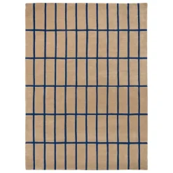 Marimekko Tiiliskivi rug, bright blue