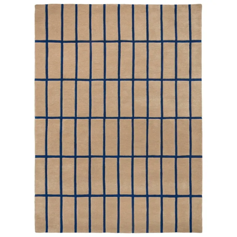 Marimekko Tiiliskivi rug, bright blue