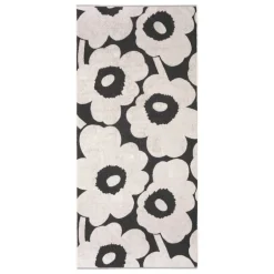 Marimekko Unikko bath towel, grey - off-white