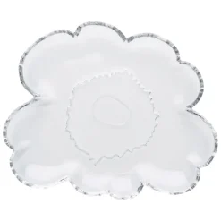 Marimekko Unikko glass plate, 20 cm, clear