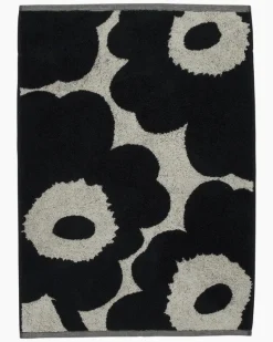Marimekko Unikko hand towel, cotton - dark blue