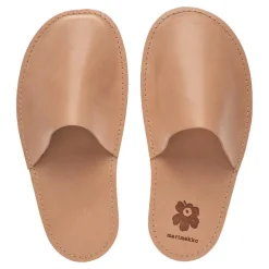 Marimekko Unikko leather slippers