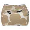 Marimekko Unikko Puffi pouf, off white - beige - dark blue