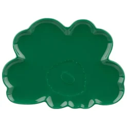 Marimekko Unikko Shape plate, 19 cm, green