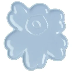 Marimekko Unikko Shape  plate, 20 cm, light blue