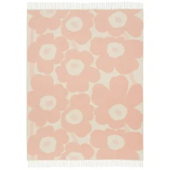 Marimekko Unikko throw, 130 x 180 cm, pink