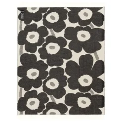 Marimekko Unikko throw, 130 x 180 cm,  white - black