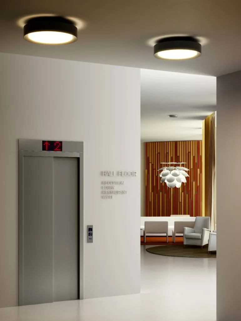 Marset Plaff-On 50 ceiling lamp, black