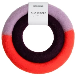 Masimalo Duo Circle dog toy, orange - purple