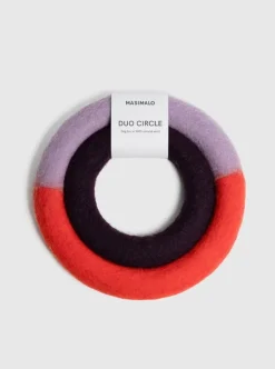 Masimalo Duo Circle dog toy, orange - purple