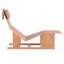 Massproductions 4 PM chaise longue, American cherry