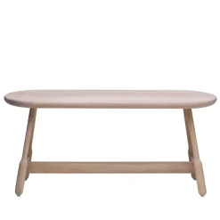 Massproductions Albert bench, white oiled oak