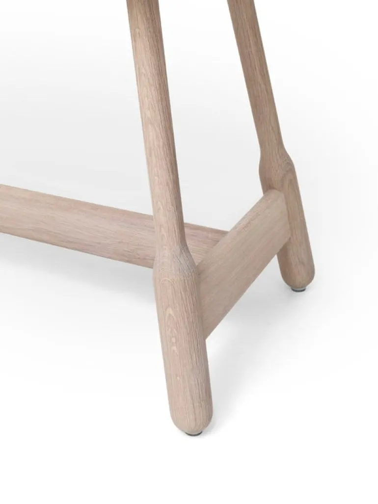 Massproductions Albert bench, white oiled oak