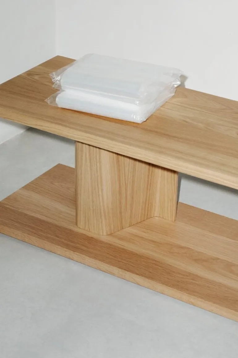 Massproductions Bit side table, natural oak