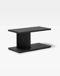 Massproductions Bit table, black stained oak