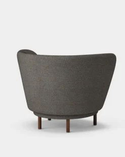 Massproductions Dandy armchair, walnut stained beech - Sacho Safire 001