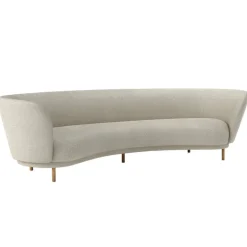 Massproductions Dandy sofa, 4-seater, natural oak - Sahco Safire 007