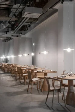 Massproductions Draft dining table, beech