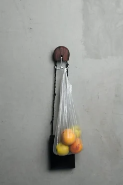 Massproductions Hercule wall hook, oiled walnut