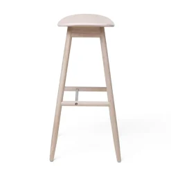 Massproductions Icha bar stool, 65 cm, white oiled oak