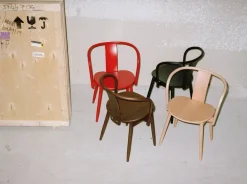 Massproductions Icha chair, black stained beech