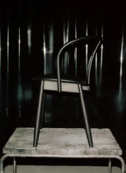 Massproductions Icha chair, black stained beech