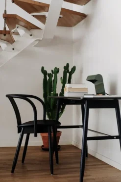 Massproductions Icha chair, black stained beech