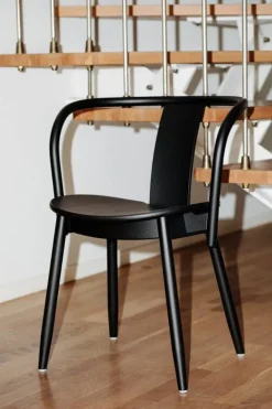 Massproductions Icha chair, black stained beech