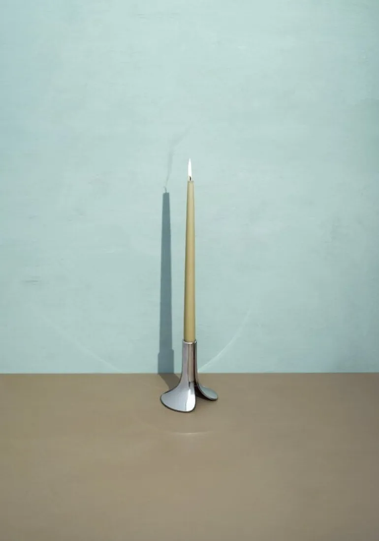 Massproductions Pinci candle holder, polished chrome