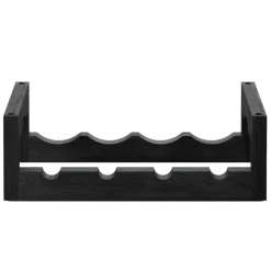 Massproductions Silo stackable wine rack, black stained ash