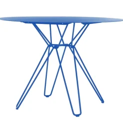 Massproductions Tio dining table, 100 cm, overseas blue