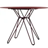 Massproductions Tio dining table, 100 cm, burgundy