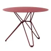Massproductions Tio table, 60 cm, low, burgundy