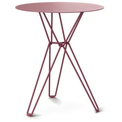 Massproductions Tio table, 60 cm, high, burgundy