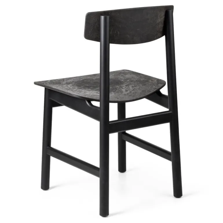 Mater Conscious 3162 chair, black beech - coffee waste black