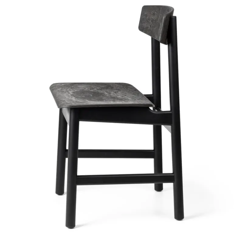 Mater Conscious 3162 chair, black beech - coffee waste black