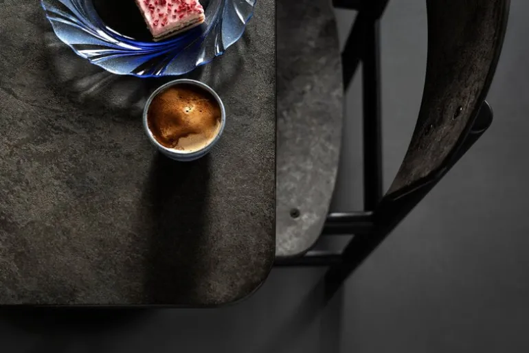 Mater Conscious 3162 chair, black beech - coffee waste black