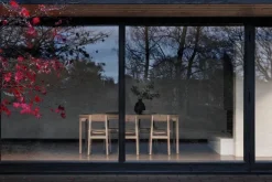 Mater Conscious 3162 chair, soaped oak - coffee waste light