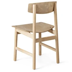 Mater Conscious 3162 chair, soaped oak - coffee waste light