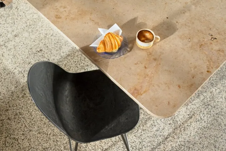 Mater Eternity chair, coffee waste black