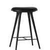 Mater High Stool, 69 cm, black stained beech