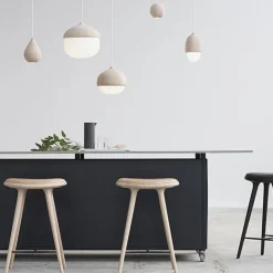 Mater High Stool, 69 cm, black stained beech