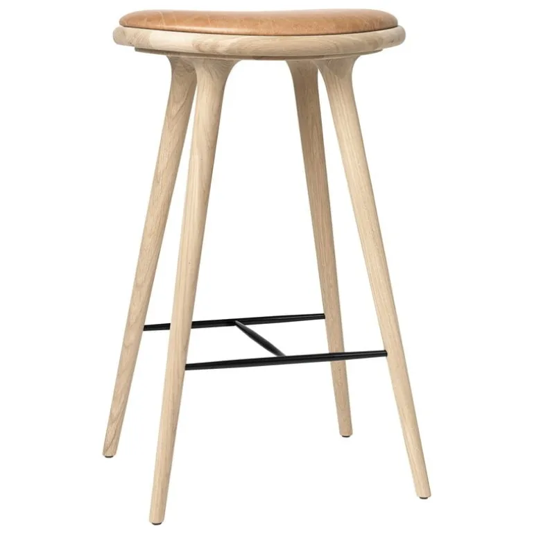 Mater High Stool, 74 cm, soaped oak