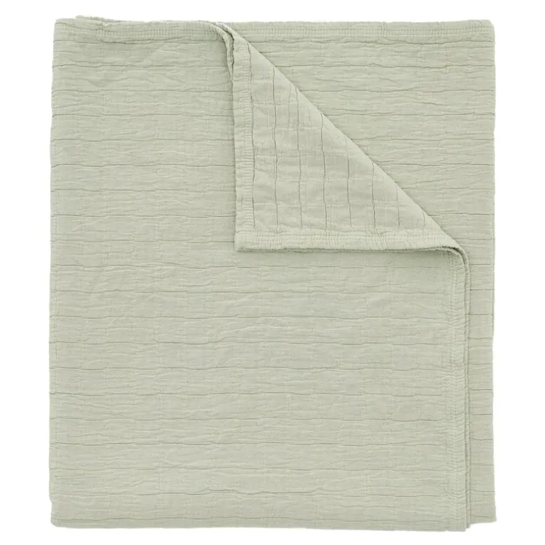 Matri Aava double bed cover, 260 x 260 cm, sage