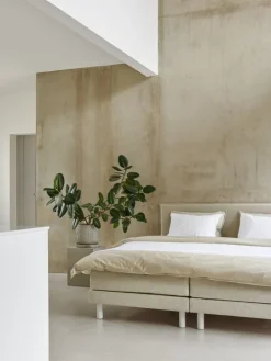 Matri Aina bed, 120 x 200 cm, ivory melange